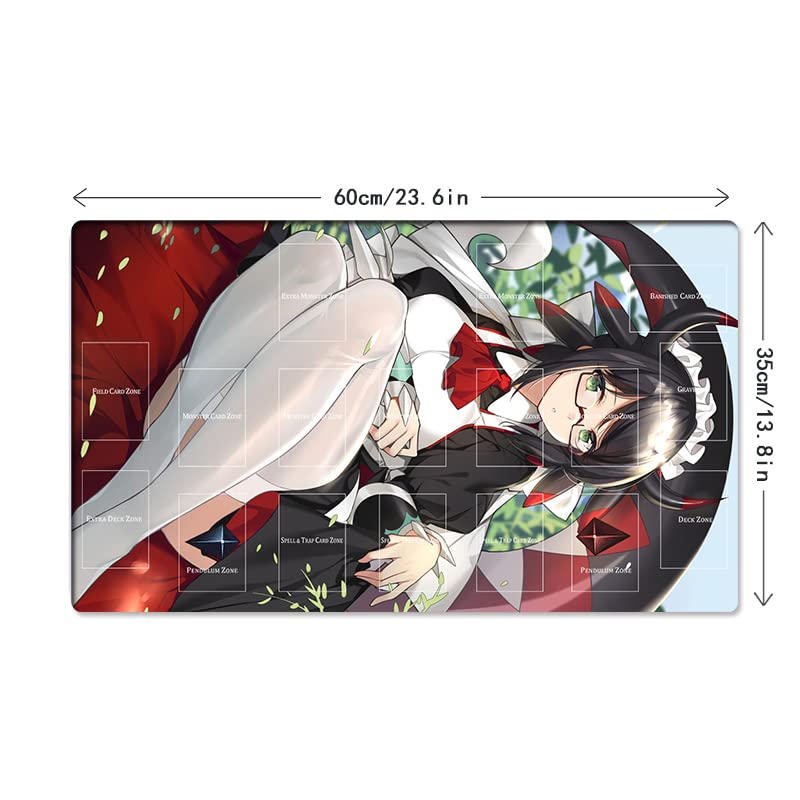 Mlikemat New Playmat House Dragonmaid CCG TCG Trading Card Game Mat + Free Bag (ZD014-277-A) - Image 5
