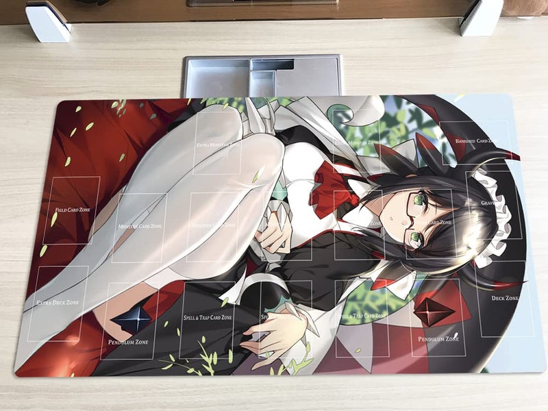 Mlikemat New Playmat House Dragonmaid CCG TCG Trading Card Game Mat + Free Bag (ZD014-277-A) - Image 2