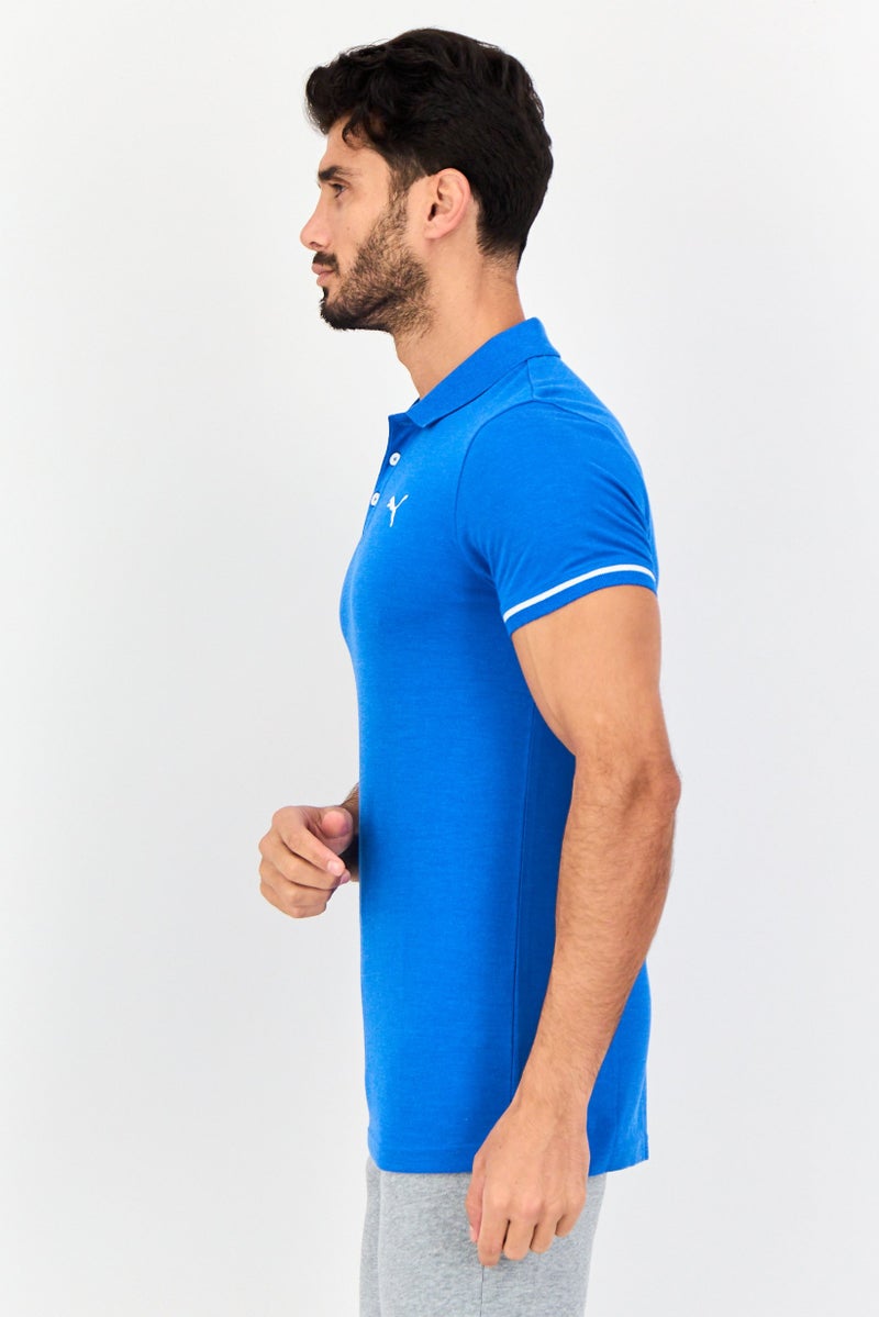 PUMA قميص بولو قصير الأكمام للرجال بتصميم نحيف، أزرق - Image 4