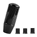 Tuxihapp Carbon Fiber Gear Stick Shift Knob Cool Buttonless Automatic Manual Car Shifter Knob Lever with 3 Threaded Adapters M8 M10 M12 Fits Most 456 Speed Manual Transmission Vehicles Black - Image 2