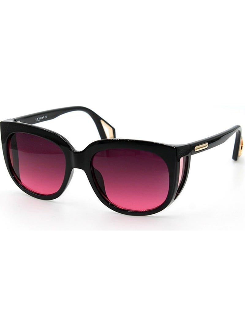 La Viva Black Purple UV400 Women's Sunglasses La Vıva - 2LV0468R004  - Image 1