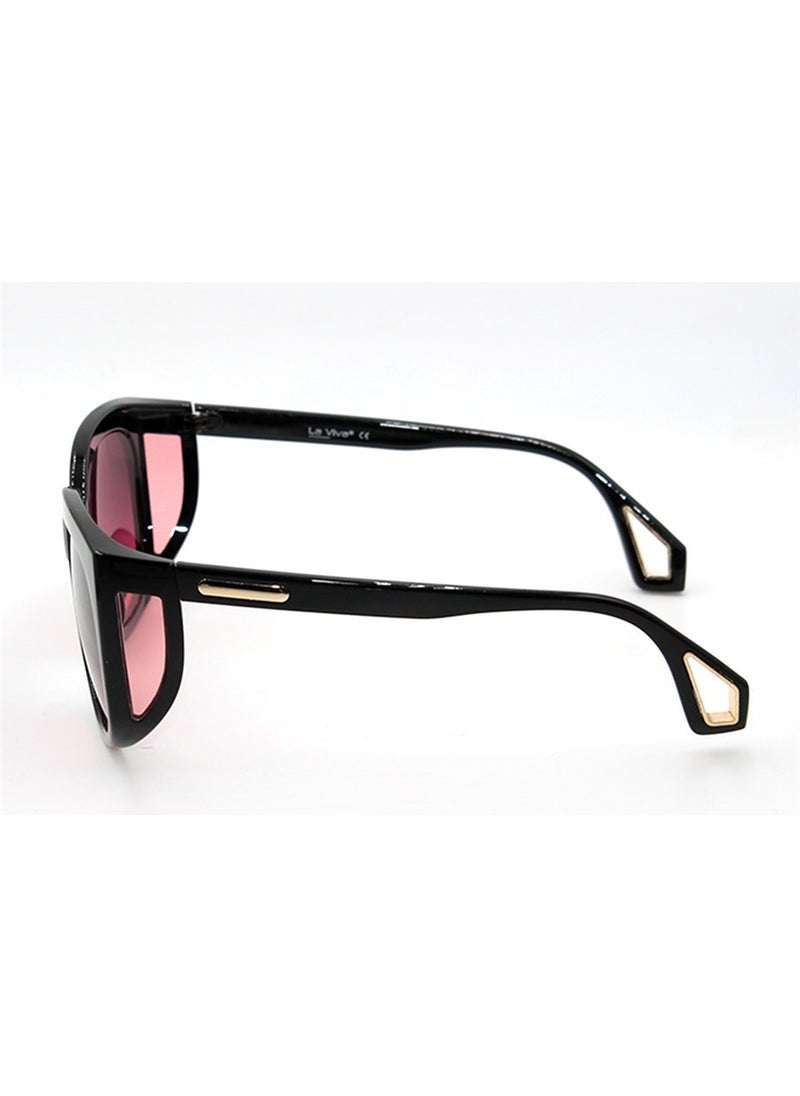 La Viva Black Purple UV400 Women's Sunglasses La Vıva - 2LV0468R004  - Image 3