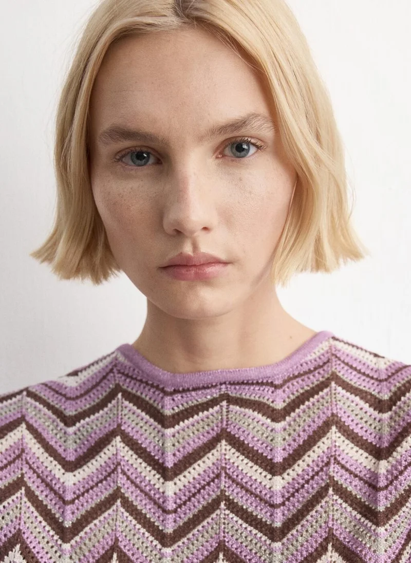 MANGO  Printed knit top for Women | Best Price UAE