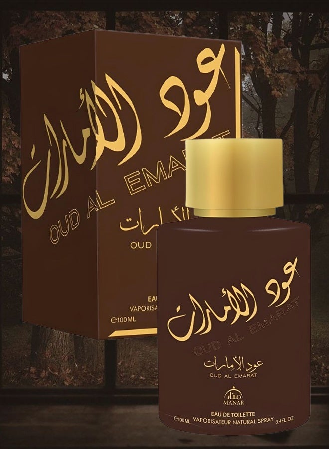 manar 4 Pieces Oud Al Emarat Perfume For Unisex 100ml EDT - Image 2