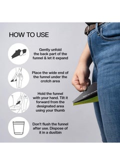 PEESAFE Pee Safe Foldable & Disposable Female Urination Device 36 Funnels | For Women, Pregnant Women, Joint Pain Patients & Travelers | Easy To Carry | Reduces The Risk Of UTI | Travel Friendly  - Image 5