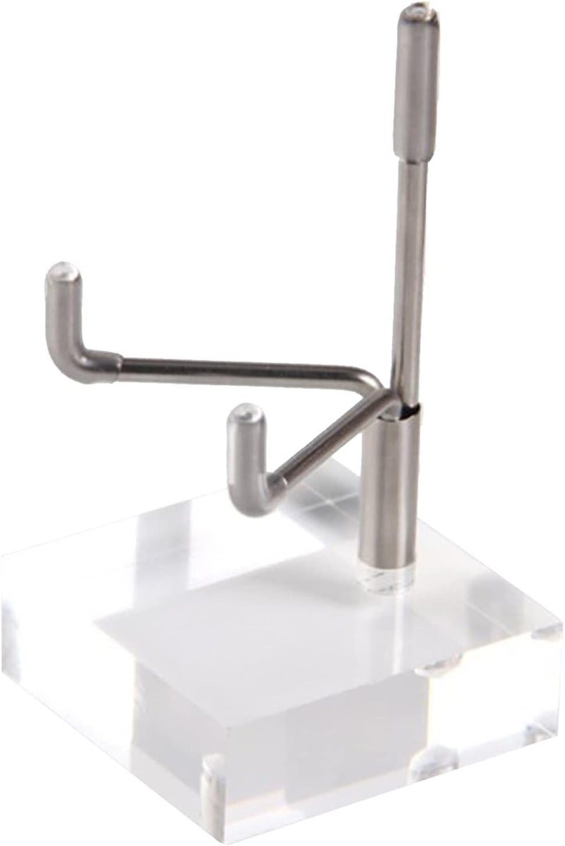 كلاراكو حامل عرض متين من الأكريليك، رف لعرض الأحافير والصخور والبلورات الجيودية القابلة للتحصيل، صغير الحجم - Image 1