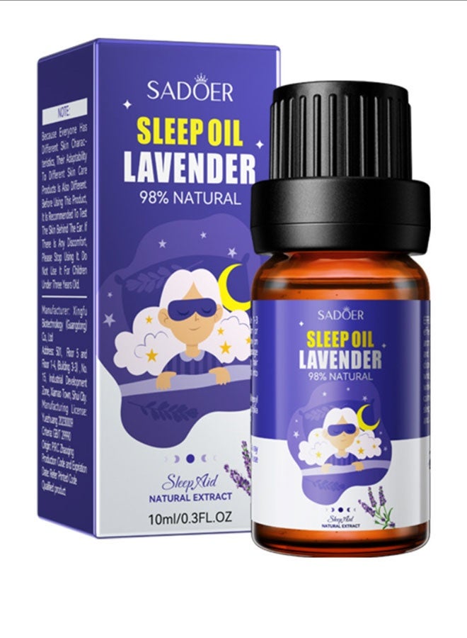 SADOER Natural Lavender Essential Oil - Sleep Aid for Faster Slumber & Reduced Night Awakenings, Skin Care for Clearing Acne & Brightening, Relaxing Aromatherapy Oil for Stress Relief, Relaxing Aromatherapy - Image 1