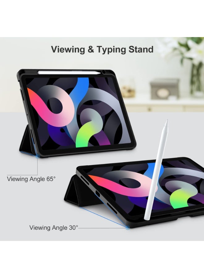 for iPad Air 2025 7th M3 11-Inch Case Cover, Auto Wake/Sleep, Comfortable Skin Touch, Slim Trifold Stand Protective Cover with Soft TPU Back, Black - Image 5
