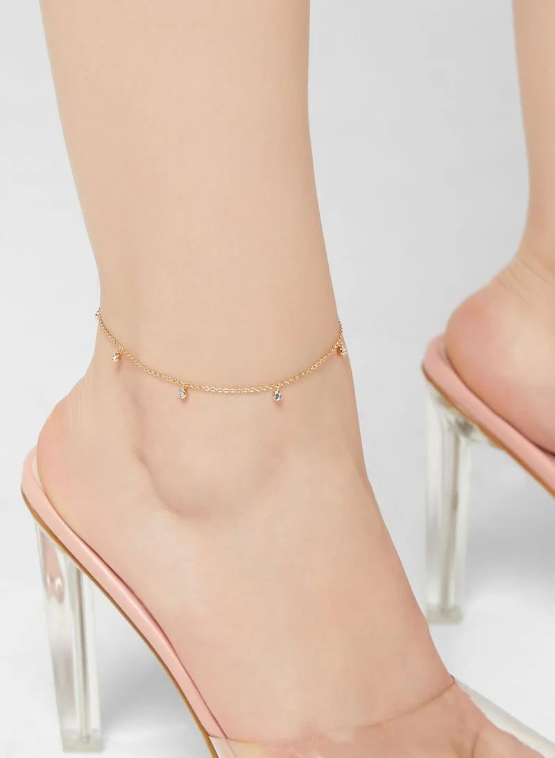 OLIVIA BURTON Charm Rainbow Anklet