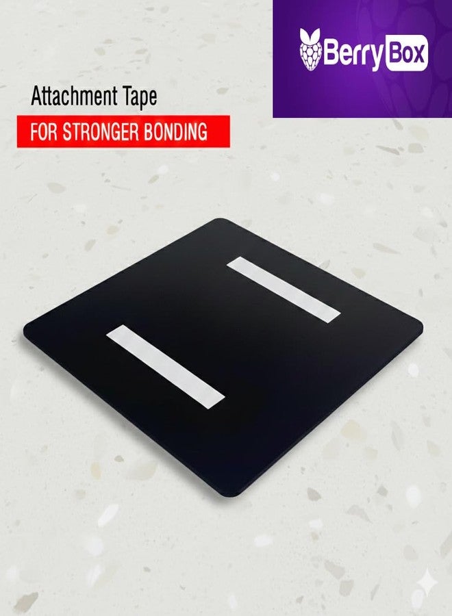 لافتة "احذر من الكلب" من بيري بوكس، مصنوعة من الأكريليك المصقول باللونين الذهبي والأسود، مقاس 6×6 بوصة، سهلة التركيب، مزودة بشريط لاصق ذاتي، مناسبة للمنازل والمنتجعات والفنادق والمكاتب والشركات والمستشفيات والأعمال التجارية. - Image 5