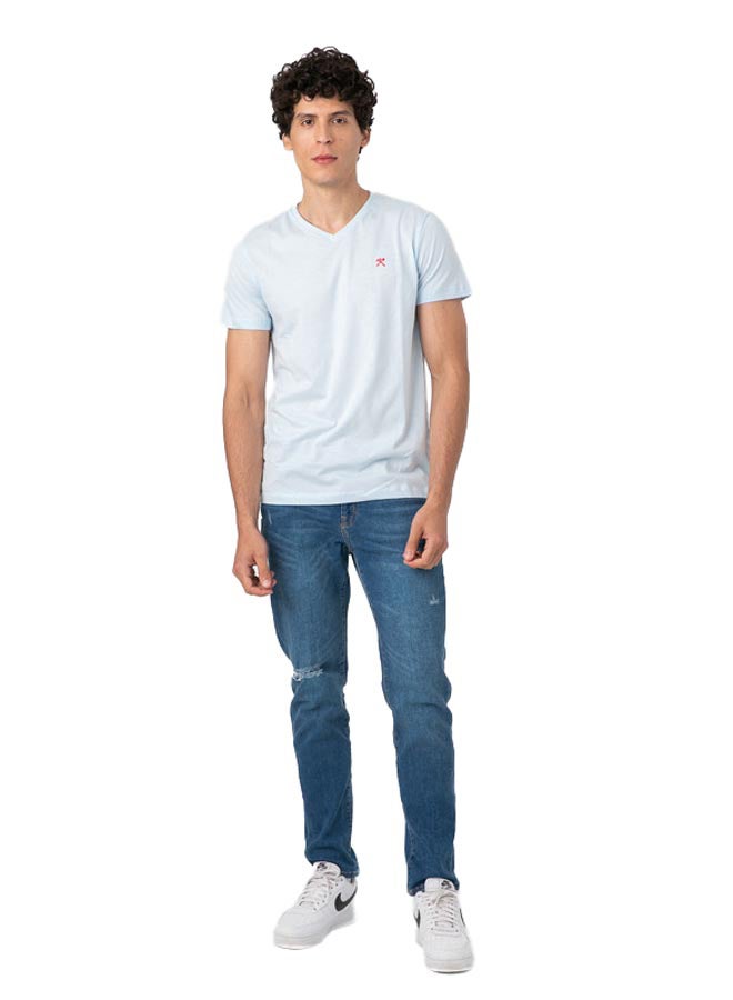 Marco Bergamo VNeck T-Shirt With Logo  - Image 1