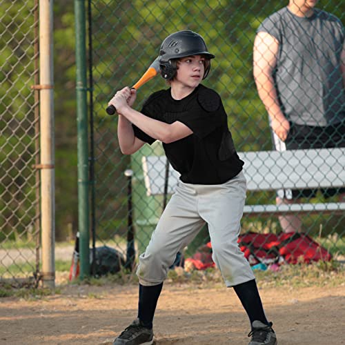 TUOYR Padded Shirt Youth Boys Padded Compression Sports Protective T-Shirt Kids Rib Chest Guard for Football Baseball Basketball - Image 3