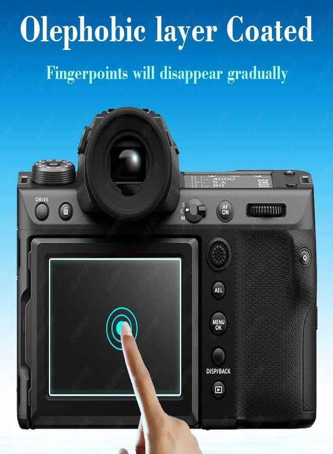 ULBTER Screen Protector for Fujifilm GFX 100 II Fuji GFX100 II 【Not for GFX 100S II】 LCD + PET Top Flim [2+2Pack] Tempered Glass 0.3mm 9H Hardness Anti-Scrach Anti-Fingerprint Anti-Bubble - Image 4