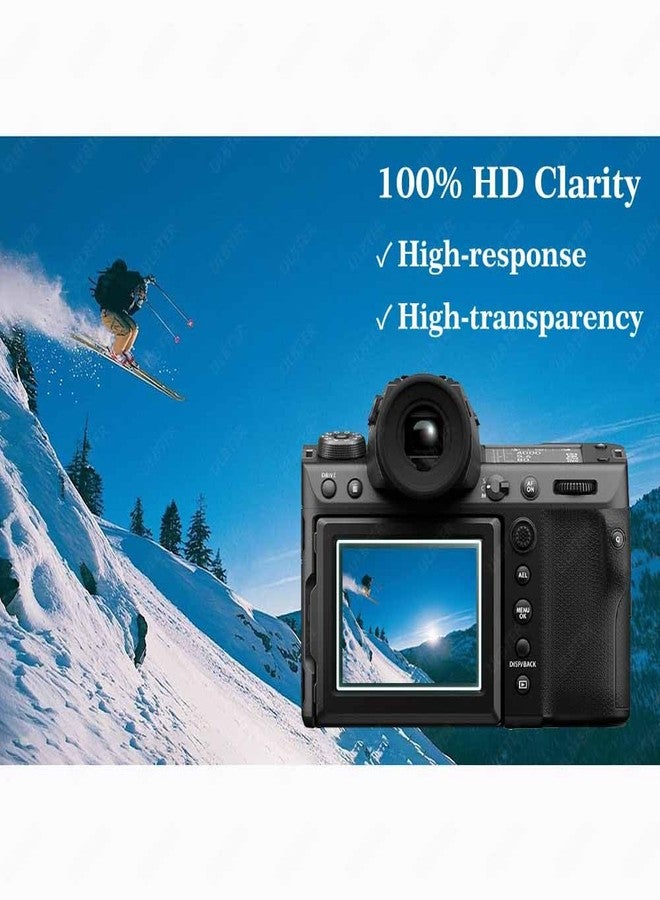ULBTER Screen Protector for Fujifilm GFX 100 II Fuji GFX100 II 【Not for GFX 100S II】 LCD + PET Top Flim [2+2Pack] Tempered Glass 0.3mm 9H Hardness Anti-Scrach Anti-Fingerprint Anti-Bubble - Image 5