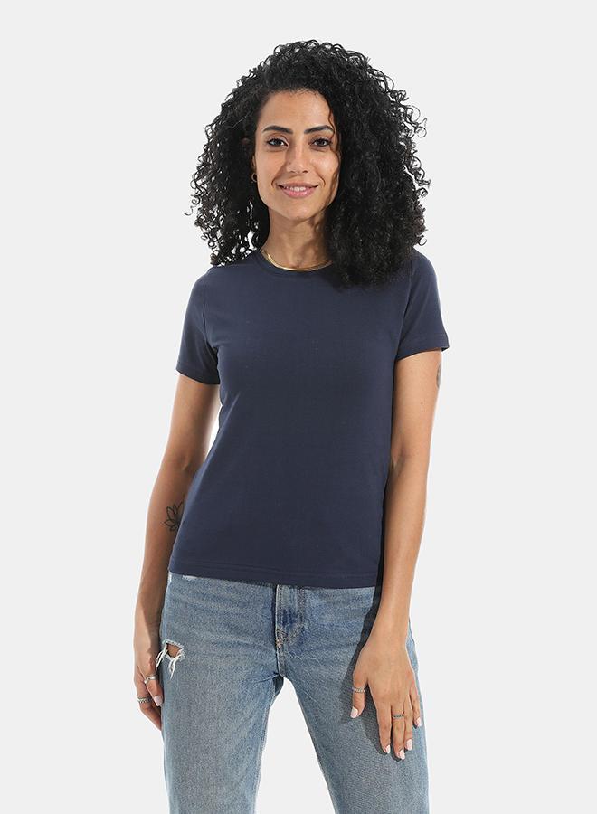 Xtcy Single Lycra Half Sleeve Crew Neck women - Image 1