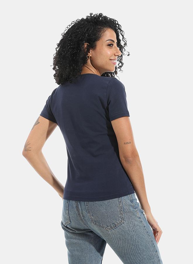 Xtcy Single Lycra Half Sleeve Crew Neck women - Image 3
