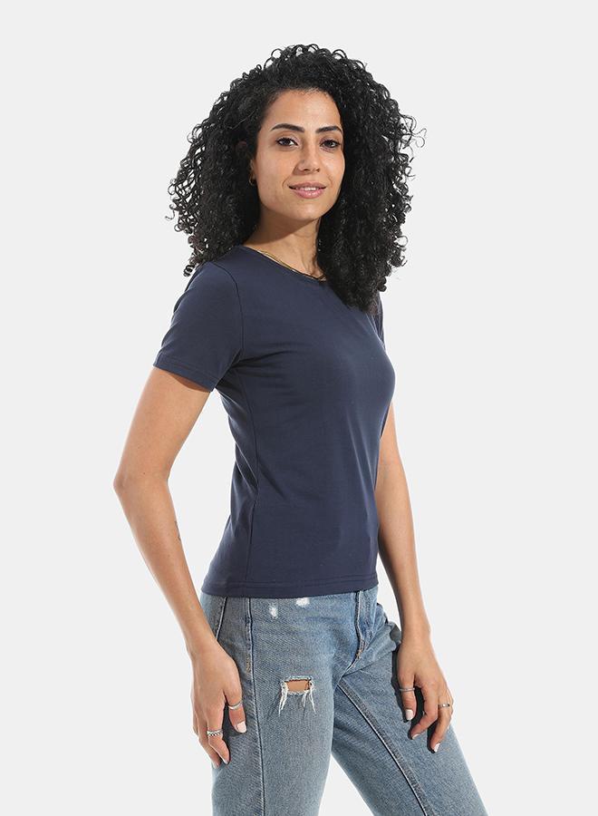 Xtcy Single Lycra Half Sleeve Crew Neck women - Image 2