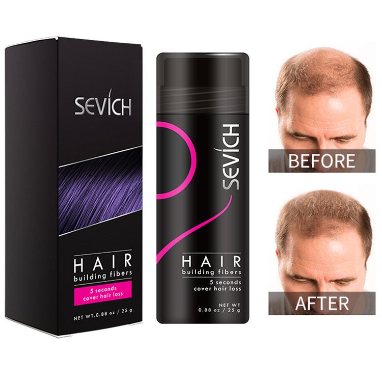 Sevich Disposable Hair Fiber Fast Thick Hair Hair Thick Hair Fiber Powder Bottle 25G - Image 3
