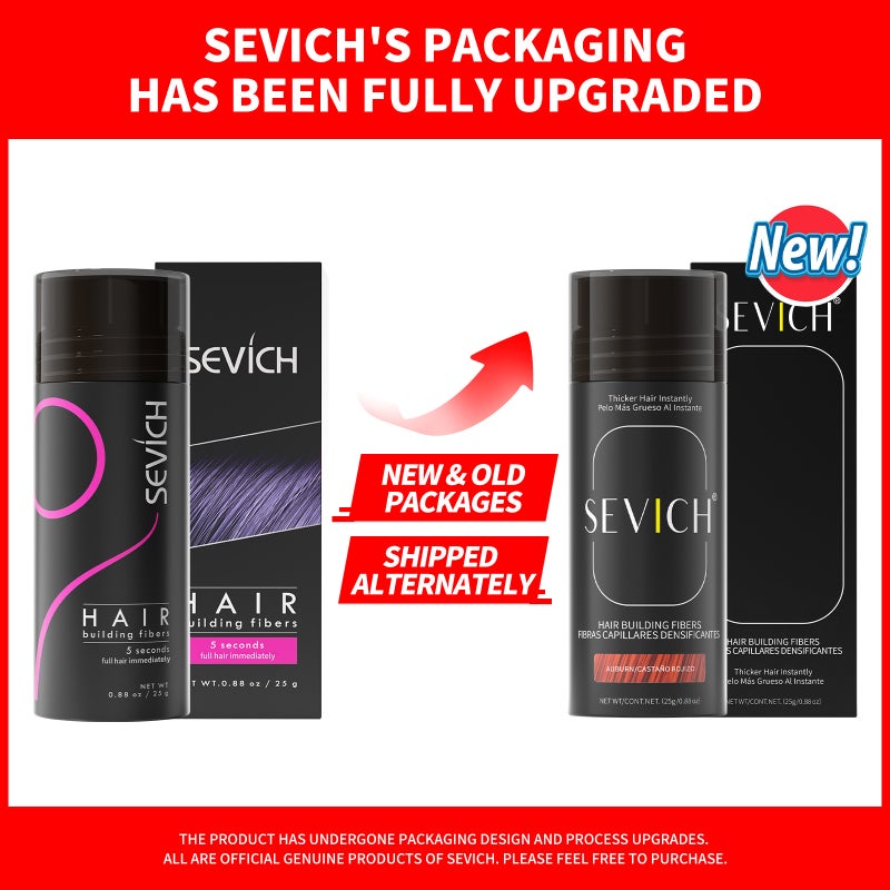 Sevich Disposable Hair Fiber Fast Thick Hair Hair Thick Hair Fiber Powder Bottle 25G - Image 1