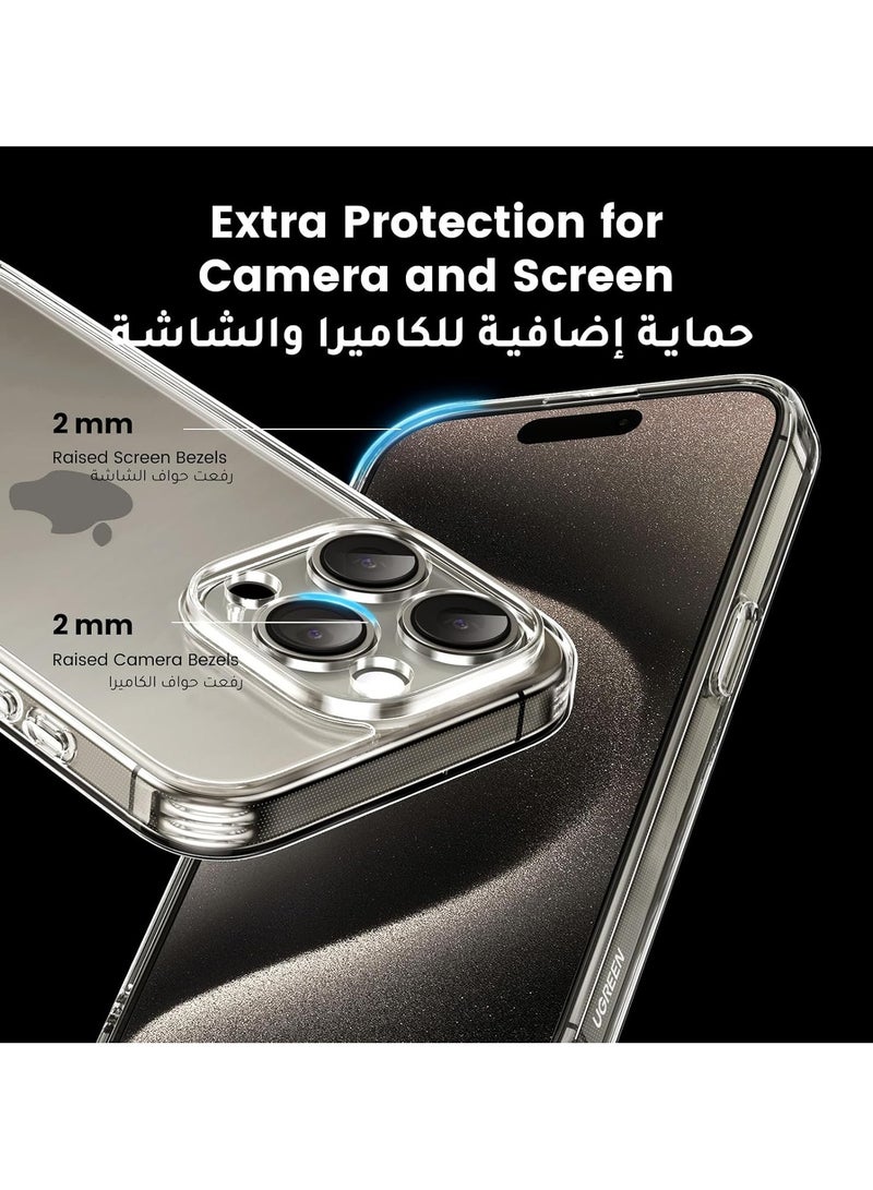 Clear Case for iPhone 15 Pro Max Case Shockproof Thin Cover Yellowing-Resistant Slim Transparent TPU Phone Case - Image 3