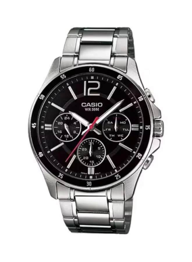 CASIO Men's Stainless Steel Analog Watch MTP-1374D-1AVDF - 43.5 mm