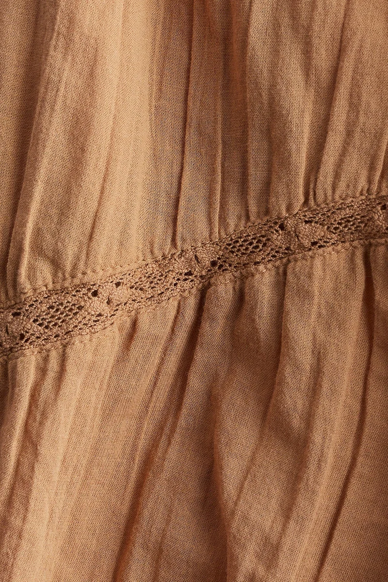 H&M Frill-collared cotton blouse