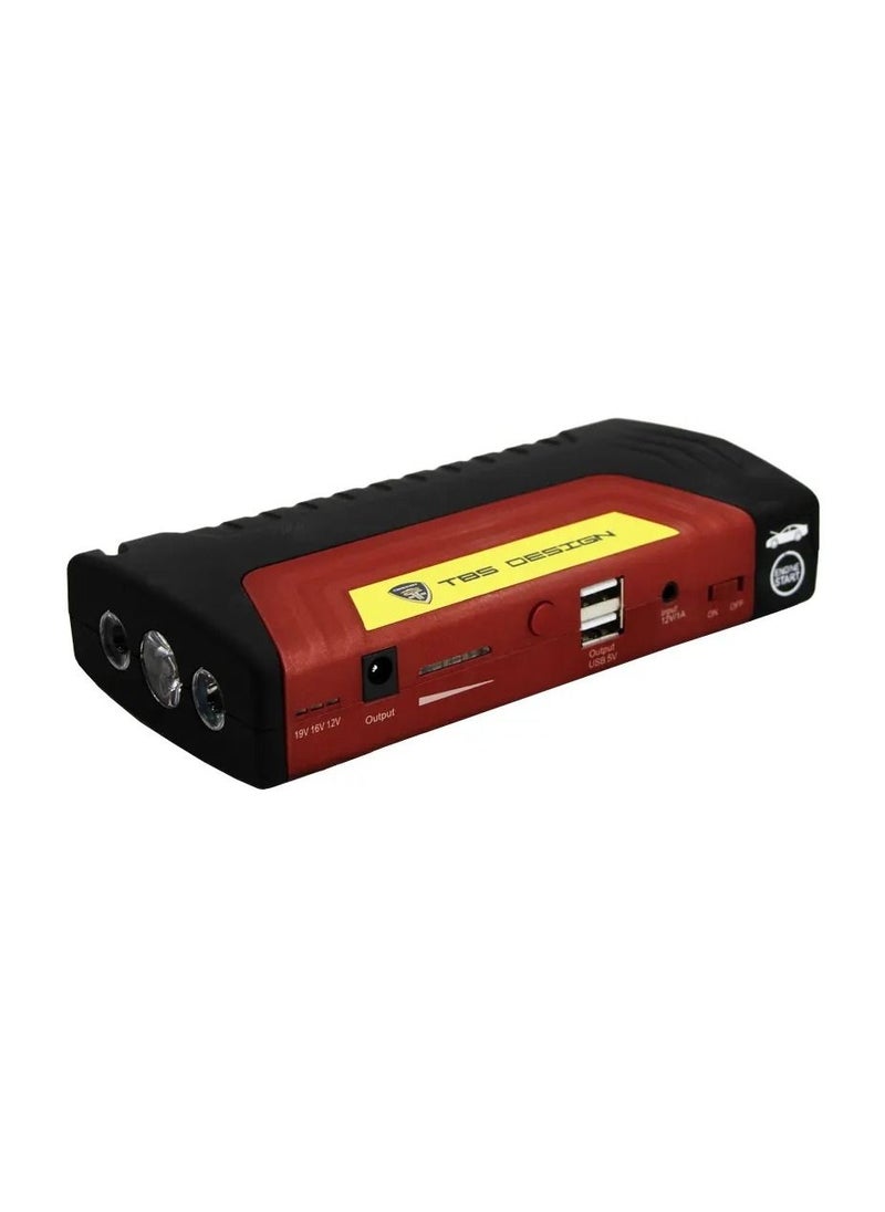 TBS DESIGN - High-Capacity 7800mAH Car Jump Starter & Air Compressor, Waterproof ABS Housing, Rechargeable & Durable - Image 1