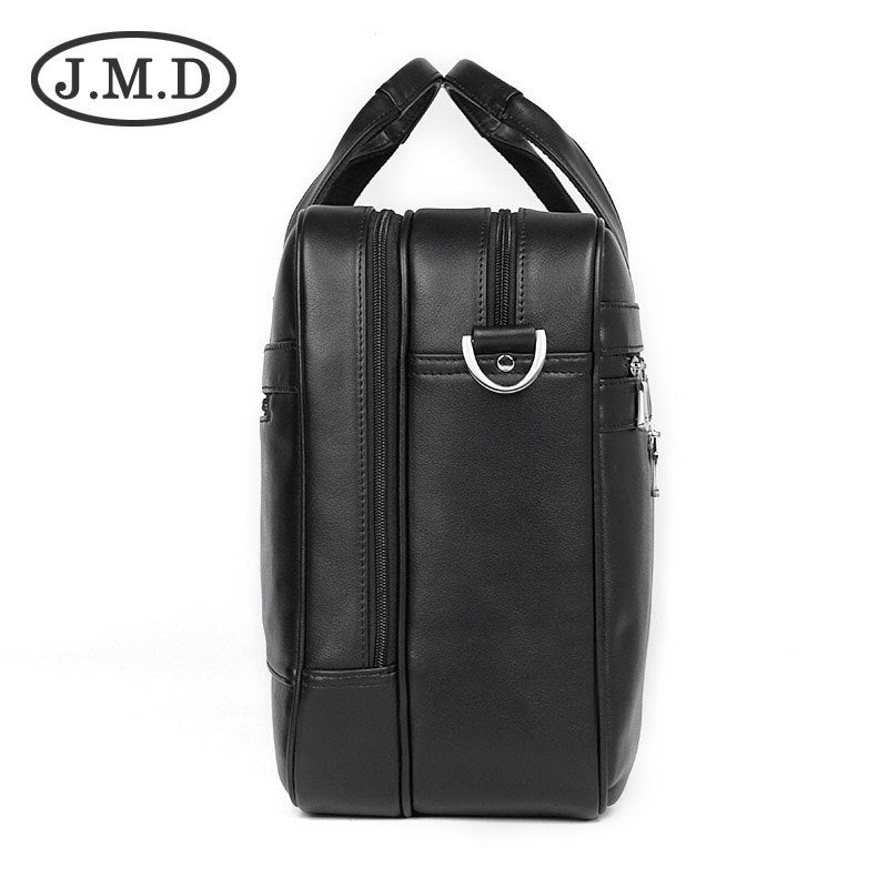 Jiameda Business Men'S Leather Handbag Briefcase Nappa Leather Comfortable Texture Leather Men'S Bag - Image 5