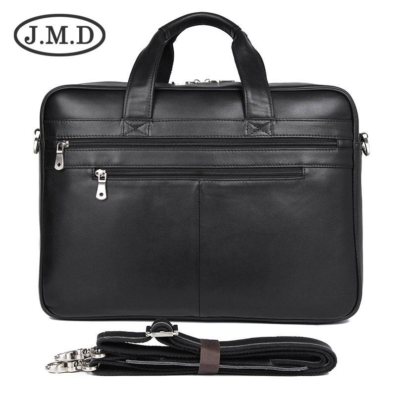 Jiameda Business Men'S Leather Handbag Briefcase Nappa Leather Comfortable Texture Leather Men'S Bag - Image 4