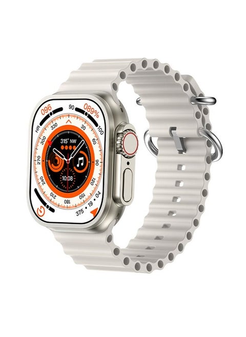 220.0 Mah Smart Watch Smart Watch Bluetooth Calling Support Wireless Charging &GPS With Replacement Band Black