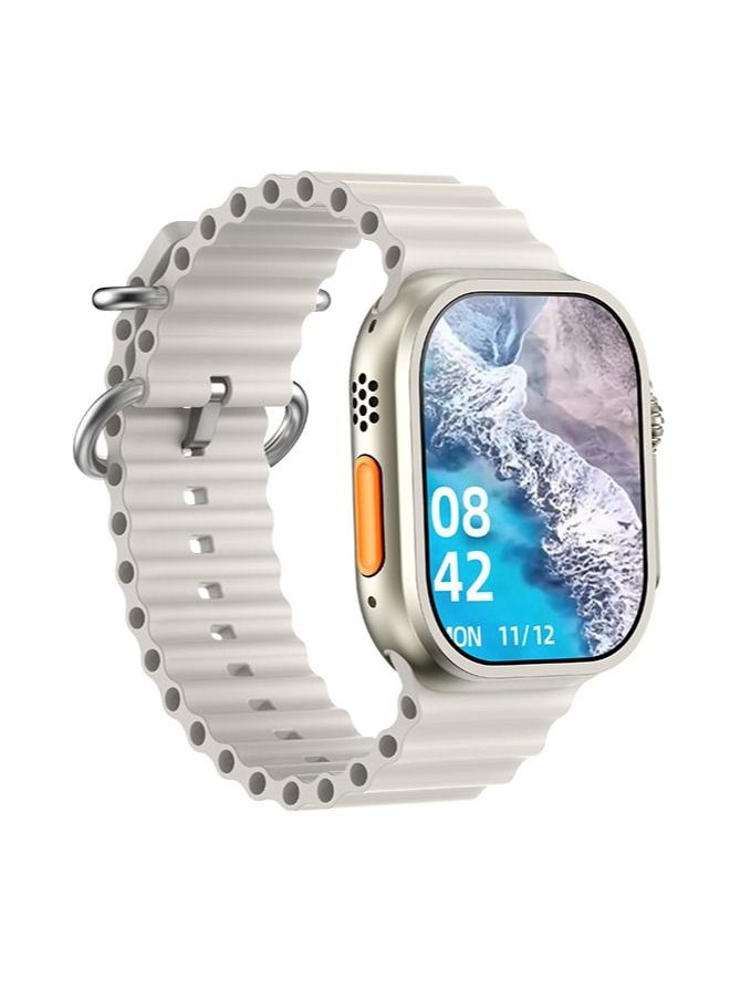 JOYFOCUS - 220.0 Mah Smart Watch Smart Watch Bluetooth Calling Support Wireless Charging &GPS With Replacement Band Black - Image 1