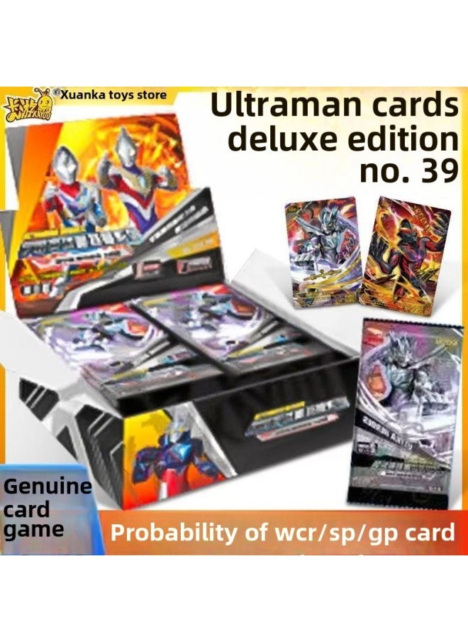 Generic - Ultraman Card Deluxe Edition 39th Flash Card Gold Card 3D Card Classic Nebula Edition Card Glory Edition Full Star Card-Color:Ultraman Card Book - Image 1