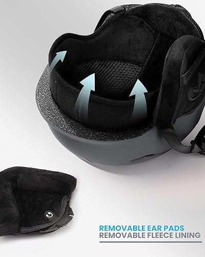 OutdoorMaster Ski Helmet Set,Snowboard Helmet with Goggles for Adults - Durable PC Shell, Protective EPS Foam & 10 Cooling Vents -Snow Helmets for Men, Women & Youth - Image 5