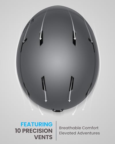 OutdoorMaster Ski Helmet Set,Snowboard Helmet with Goggles for Adults - Durable PC Shell, Protective EPS Foam & 10 Cooling Vents -Snow Helmets for Men, Women & Youth - Image 3