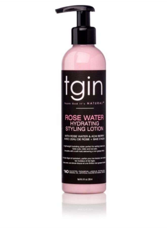Tgin Rose Water Hydrating Styling Lotion 