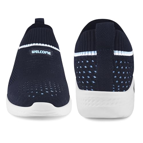 Welcome Kid's Casual, Running, Walking, Loafers, Sneakers, Sports Shoes, Memory Foam, K-Romeo-NVY, 5 - Image 2