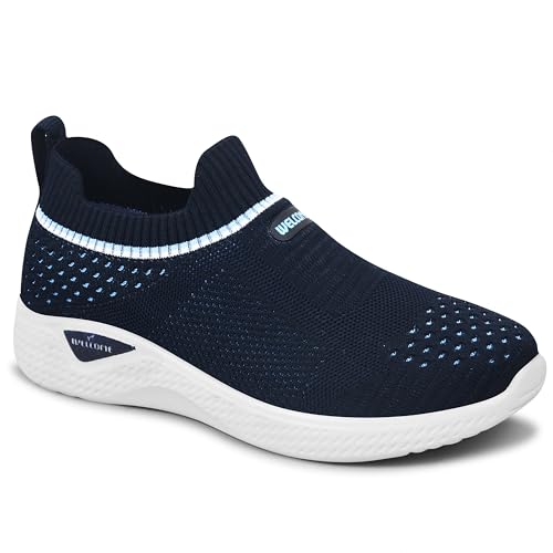 Welcome Kid's Casual, Running, Walking, Loafers, Sneakers, Sports Shoes, Memory Foam, K-Romeo-NVY, 5 - Image 1