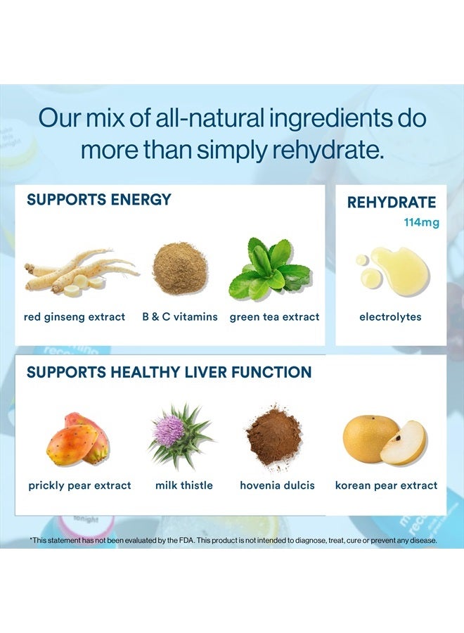 More Labs Morning Recovery Electrolyte, Milk Thistle Drink Proprietary Formulation to Hydrate While Drinking for Morning Recovery, Highly Soluble Liquid DHM, Original Lemon, Pack of 12 - Image 5