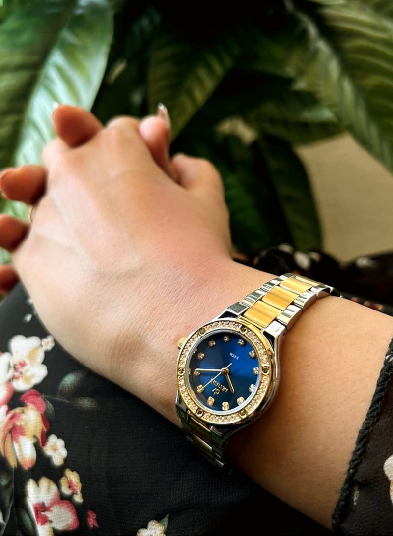 Devushi Elegant wrist watch decorated with zircon stones and an attractive design for women - Image 3