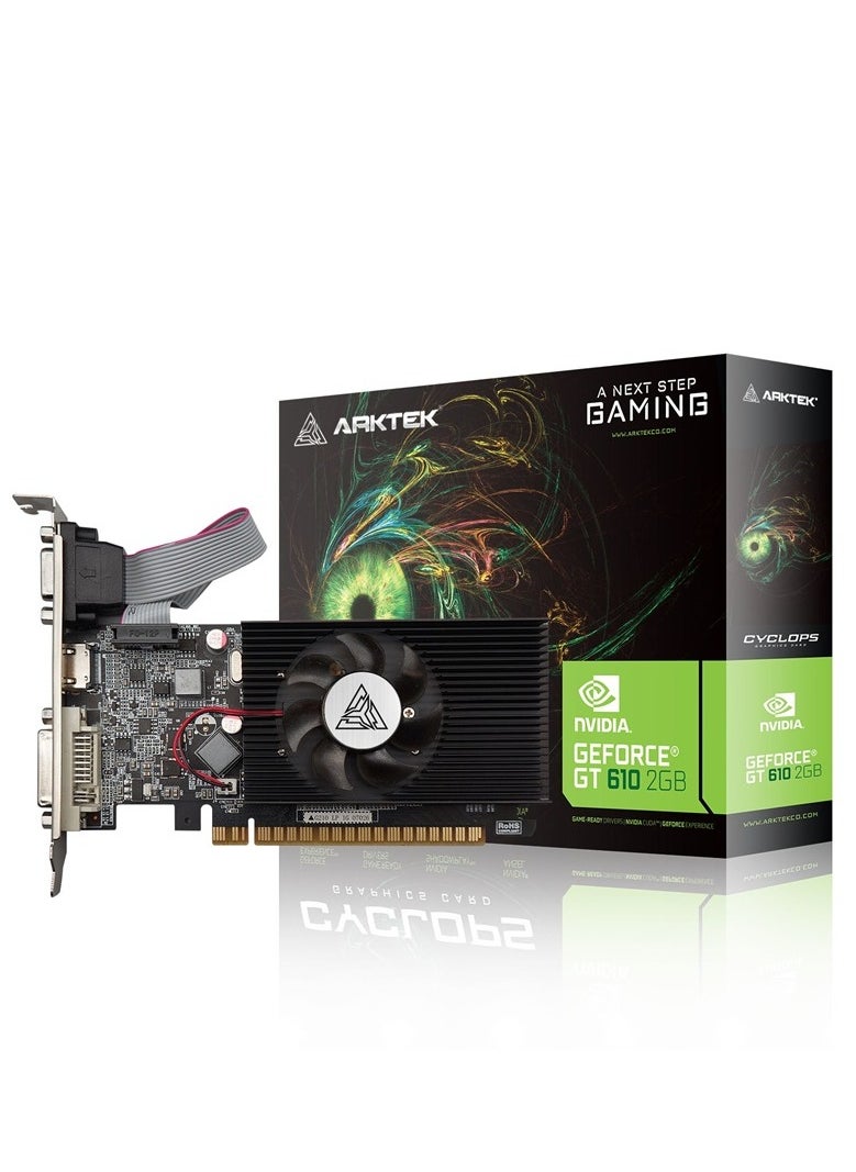 ARKTEK - ARKTEK GEFORCE GT610 2GB DDR3 64-bit HDMI/DVI/VGA - Image 1