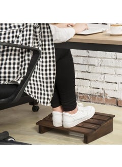 Aden Home Under Table Footrest, Foot Stand, Wooden Foot Riser, Table Natural Wood Footrest, AMAS01  - Image 3