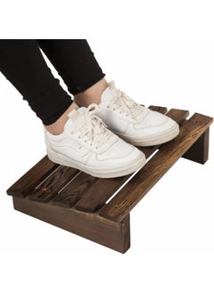 Aden Home Under Table Footrest, Foot Stand, Wooden Foot Riser, Table Natural Wood Footrest, AMAS01  - Image 5