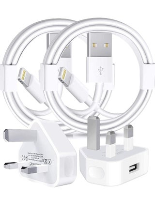 iPhone Charger Lightning Cable, [Apple MFi Certified] 2 Pack USB Plug Rapid Wall Charger Travel Plug & 2 Pack Lightning to USB Fast Charging Data Sync Transfer Cord with iPhone 13 112/11/XS/XR/X/8/7/i - pzsku/Z2A2B6D7A2465795905ACZ/45/_/1739826764/c8f9d1f8-1b5e-4760-9842-39c20ac19ad0