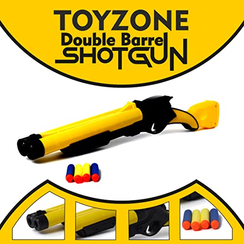 Toy Zone Toyzone Batman Double Barrel Shotgun-58786 | Foam Blaster Double Barrel l Gun | Safe and Long Range | Lock & Load Pump Action | 5-Play Shotgun Shells with Gun | Shotgun Boomstick | Pull & Action Pro-Shot | For Kids, Teens - Image 2
