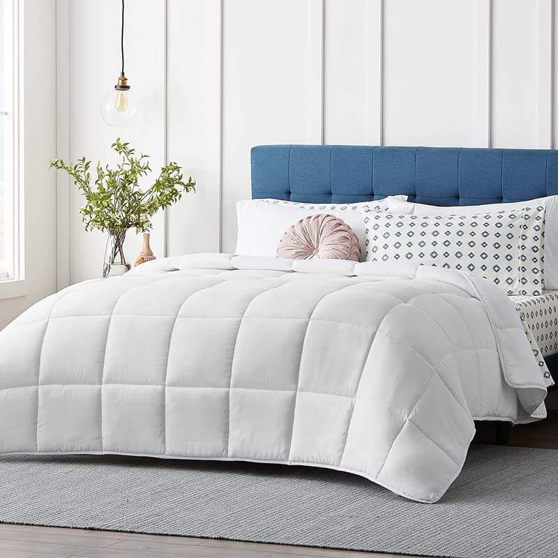 Razzai Restful Sleep Microfiber Summer Season Ac Comforter 220 GSM (90" x 90" Inches/228cm x 228cm) - Queen Size Comforter|White| - Image 1