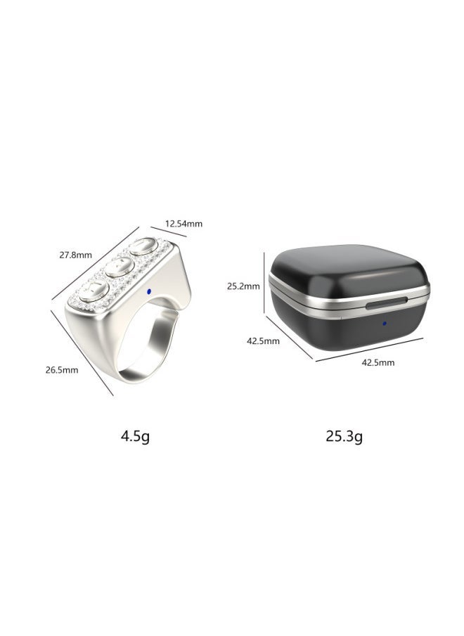D03 Bluetooth Mobile Phone Remote Control Ring Selfie Shake Tone Short Video Lazy Remote Fingertip Controller-Color:D03-electroplated Gold English Packaging - Image 4