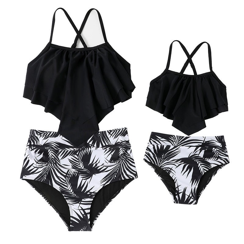 Hiyu Family Matching Swimwear Women'S Bikini Manufacturer In-Stock Swimwear Tankini Fashion Beachwear - Image 4