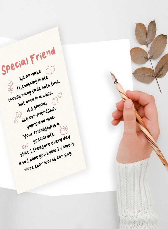 ICOOLYI Special Friend Birthday Card - Meaningful Friendship Gift for Best Friend, Soul Sister, or Close Companion - Thank You for Being in My Life, - Image 3