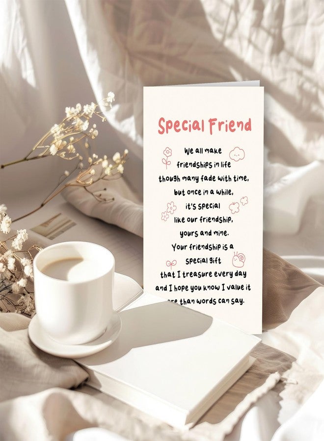 ICOOLYI Special Friend Birthday Card - Meaningful Friendship Gift for Best Friend, Soul Sister, or Close Companion - Thank You for Being in My Life, - Image 4