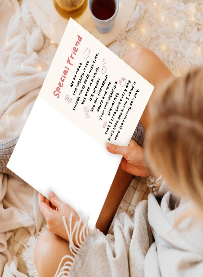 ICOOLYI Special Friend Birthday Card - Meaningful Friendship Gift for Best Friend, Soul Sister, or Close Companion - Thank You for Being in My Life, - Image 5